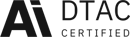 AI DTAC Certified logo representing QuantumLoopAI’s NHS Digital Technology Assessment Criteria compliance for safe and effective AI reception in GP surgeries.