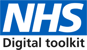 NHS Digital Toolkit logo representing QuantumLoopAI’s compliance with NHS data security and information governance standards for AI reception in GP surgeries.