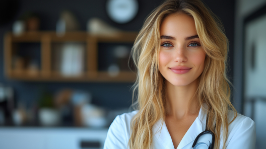 Stethoscope resting on a financial chart with red bar graphs, symbolising the effect of rising National Insurance contributions on NHS GP surgery finances and how AI tools like EMMA by QuantumLoopAI improve efficiency and reduce costs.